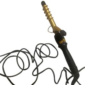 Hot Tools 1 inch rotating Gold and Black Curling Iron excellent